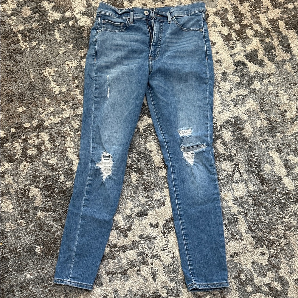 Express Indigo Skinny Jeans